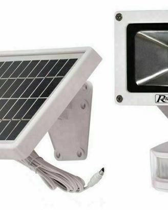 Faro led 9w con pannello solare sensore movimento