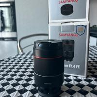 Samyang 35mm 1.4 AF E-mount sony + lens station