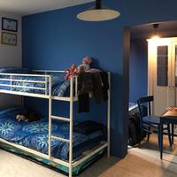 Letto a castello ragazzi in metallo bianco 180x80