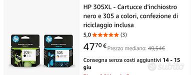 Cartucce Hp 305 xl