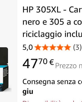 Cartucce Hp 305 xl