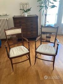Coppia sedie Liberty
