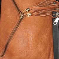 pochette color cuoio busta