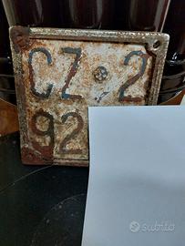 rara targa vespa d epoca catanzaro