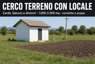  terreno con locale, corrente e acqua
