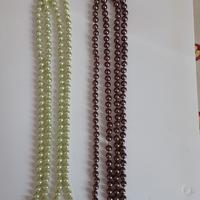 Collana Donna verde acqua e collana marrone