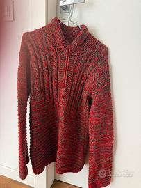 Maglione vintage in pura lana fatto a mano 1970