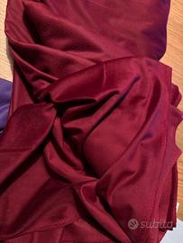 Stoffa di Velluto liscio  Bordeaux lungo 5,5metri