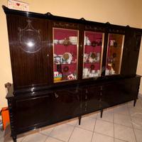 Credenza con cristalliera Mobile da sala anni ‘60