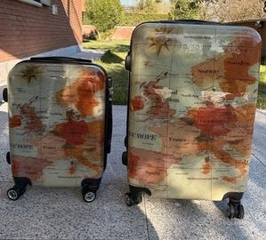 Set valigie Trolley medio + piccolo