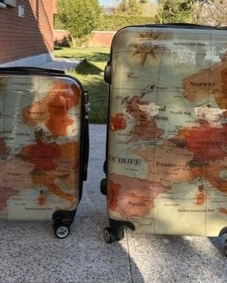 Set valigie Trolley medio + piccolo