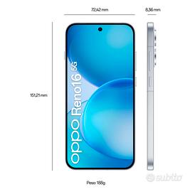 OPPO Reno16 Pro 5G bianco sconto da € 890 a € 770