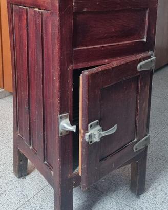 mobile antico, ghiacciaia in legno, originale