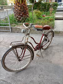 Bicicletta bianchi due canne vintage