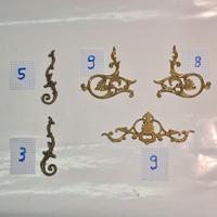 34 Fregi decori ottone bronzo