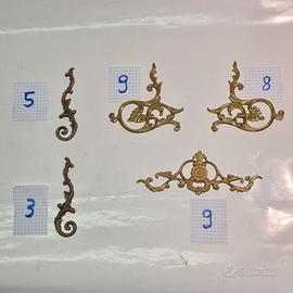 34 Fregi decori ottone bronzo