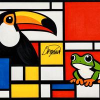 Quadro Moderno Astratto - 60x60