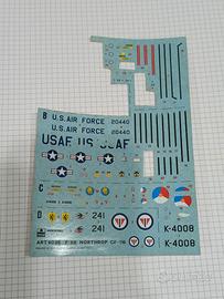 DECALCOMANIE AEREI AMERICANI-SCALA 1:72-RIMANENZE