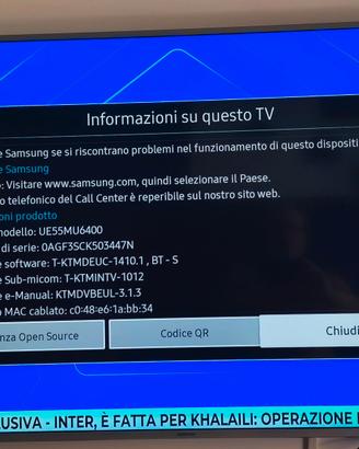 Tv Samsung 55 pollici