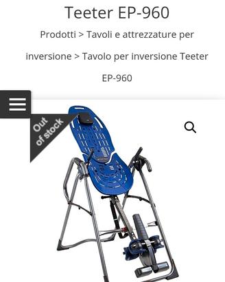 Panca da inversione  Teeter per schiena