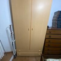 Armadio 2 ante piu 2 cassettoni