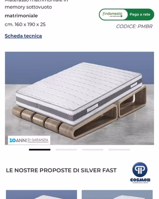 Materasso matrimoniale