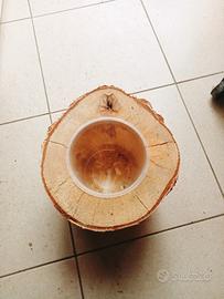 vaso in legno 