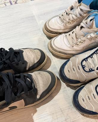 Lotto 3 paia tg 38,5 -ragazzo Nike originali usate