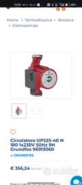 Circolatore acqua Grundfos 