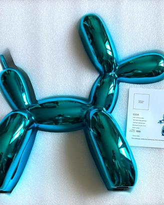 Jeff Koons Balloon Dog 47x42x13cm COA originale