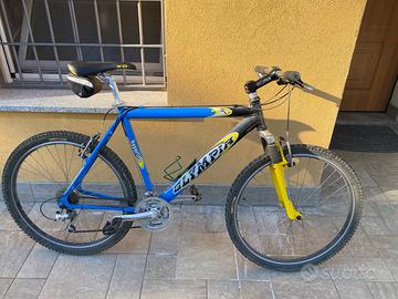 Mountain bike Olimpia monoammortizata gialla/blu
