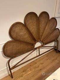 Testata letto Rattan