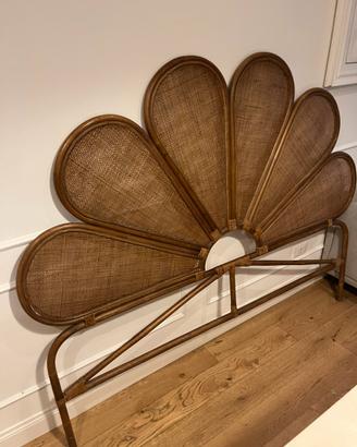 Testata letto Rattan