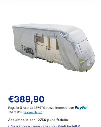 Telo di copertura camper marca fiamma