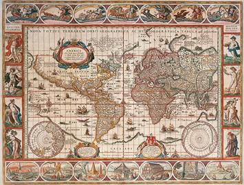 "MAPPA DEL MONDO DELL’ANNO 1650”