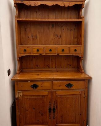 Credenza tirolese antica in legno massello