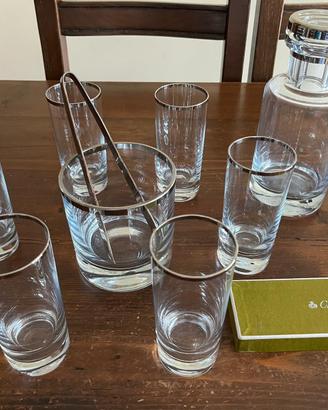 Christofle servizio 6 bicchieri tumbler
