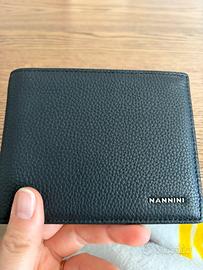 Portafoglio uomo nero in pelle nannini