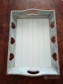 vassoio stile shabby chic 