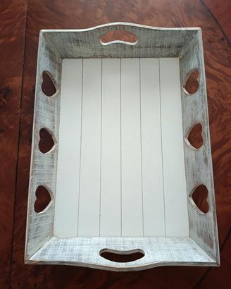 vassoio stile shabby chic 