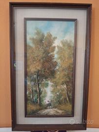 Renato Noccioli paesaggio toscano olio certificato