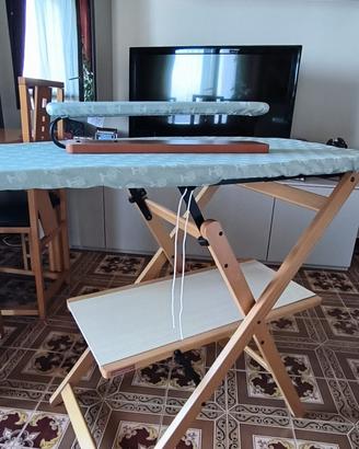 Asse da stiro Foppa Pedretti con stira maniche