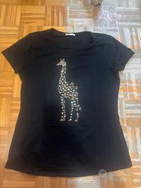 T-Shirt nera Liu Jo