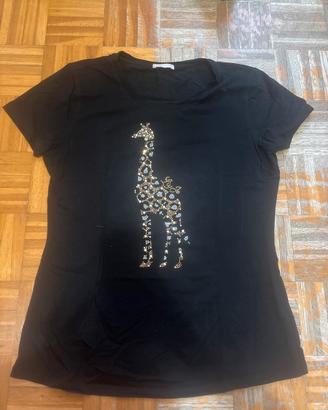 T-Shirt nera Liu Jo