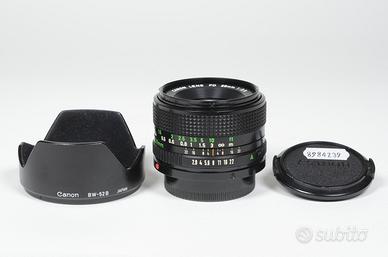 CANON 28 2,8 FD con paraluce