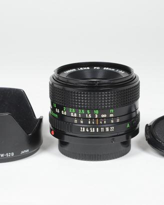 CANON 28 2,8 FD con paraluce