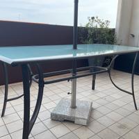 Tavolo da giardino con 4 sedie