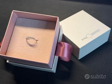 Anello Veretta Rose Diamanti garanzia