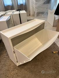 IKEA TRONES Set 2 scarpiere bianche Pari al nuovo