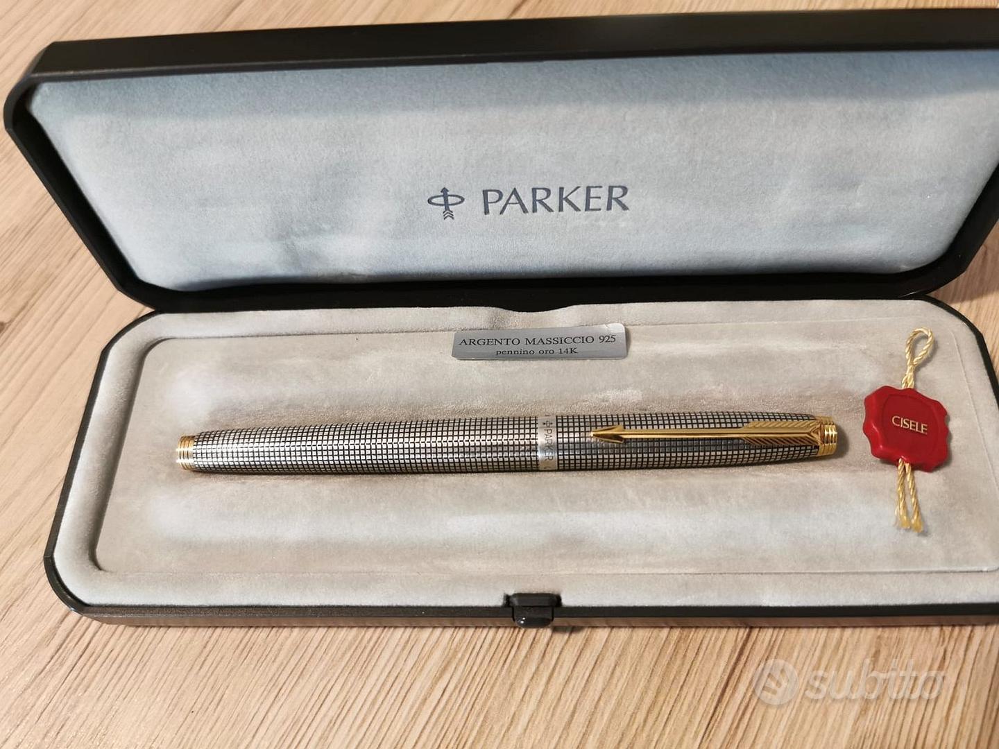 Penna Parker 75 stilografica arg 925 Ciselè - Collezionismo In